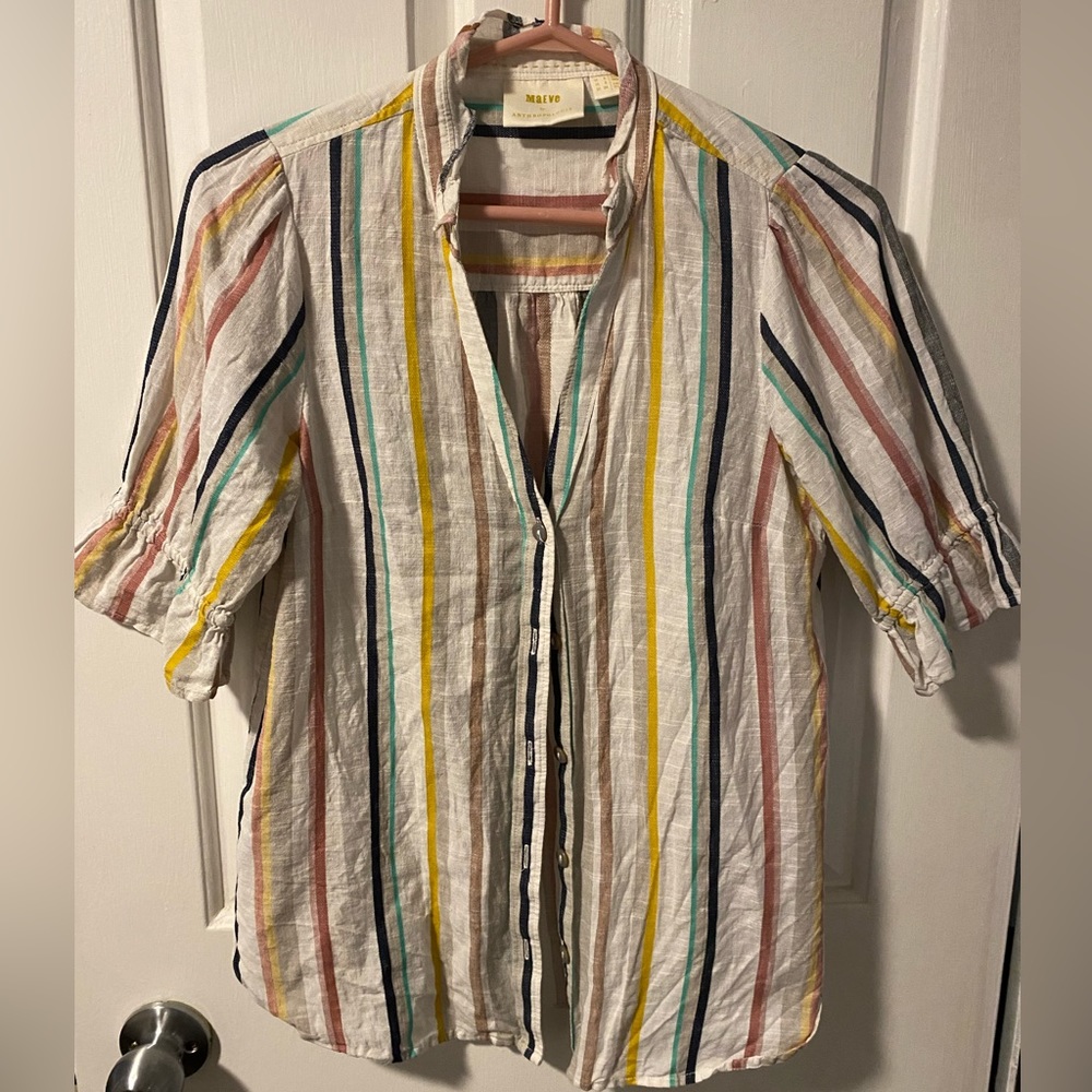 Soft striped Maeve blouse.